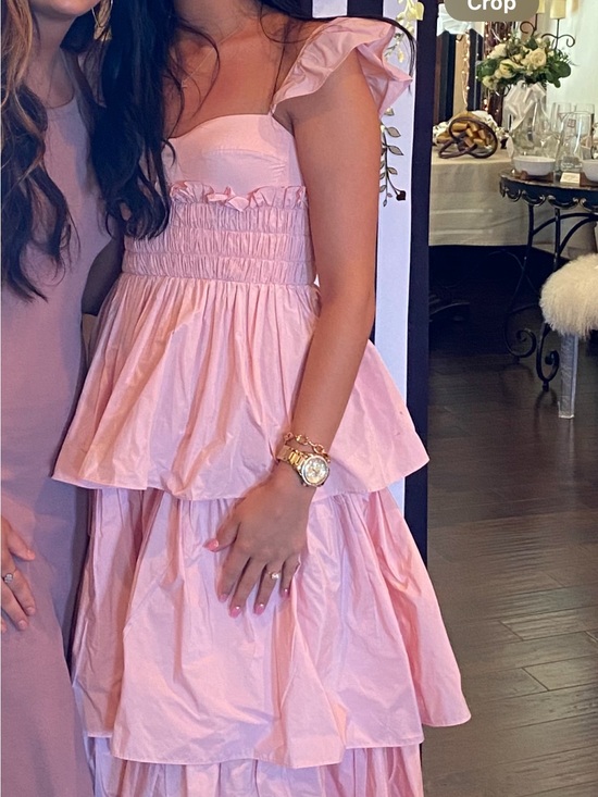 ANTONIO MELANI Dresses & Skirts - ANTONIO MELANI Blush Pink Maxi Tiered Dress